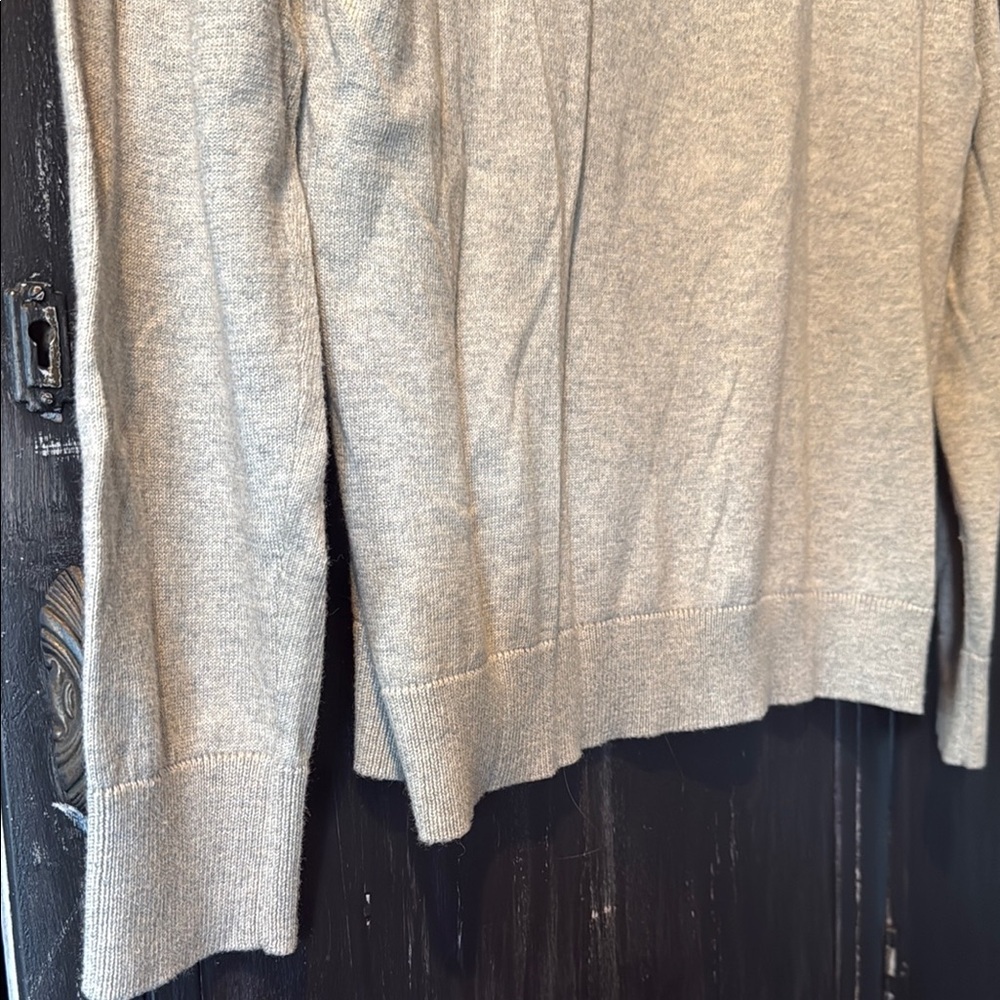 Ralph Lauren Gray Cardigan Sweater Classic Knit - Picture 15 of 15